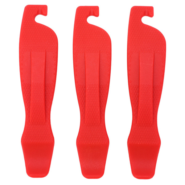 3PCS Bicycle Tire Pry Bar Nylon Tire Lever Anti Slip High Hardness Bike Tire Lever Repair ToolRed