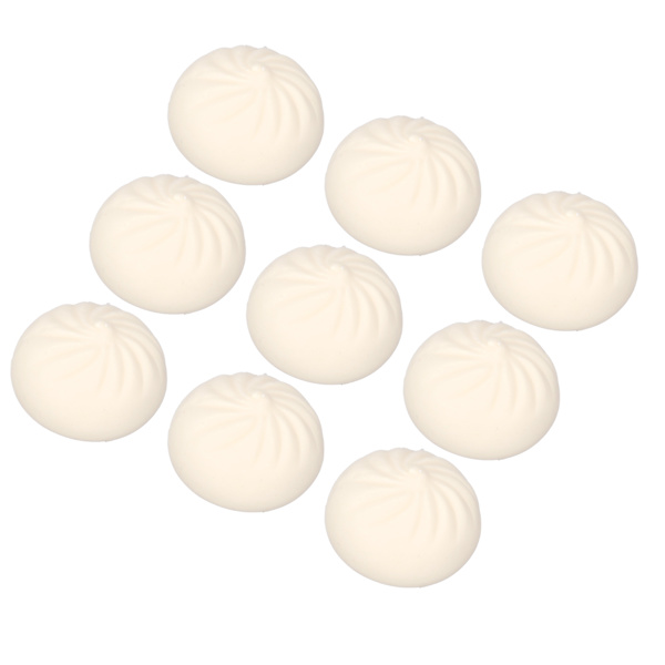 24st Bun Vent Ball Ångestlindring Bekväm simulering Dumpling Squishy Stressboll för äldre barn och vuxna Vit 5,5x4,5cm/2,2x1,8in