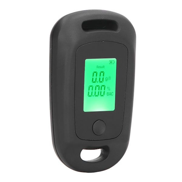Alkoholdetektor USB Uppladdningsbar Bärbar högnoggrannhet Alkoholtestare med LCD-skärm Svart