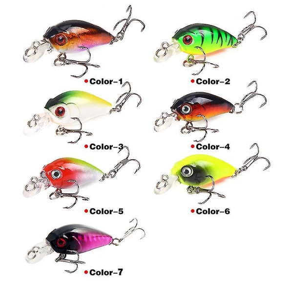 Lure Abs Plastic Lure 4,5 cm/3,8 g Crossbill Bass Lure Simulering Fake Lure Set