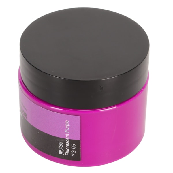 50g Fluorescerande Färg Resin Pigmentpasta Hög Koncentration Högpigmenterad Resin Pigmentpasta för DIY Målning Konst Fluorescerande Lila