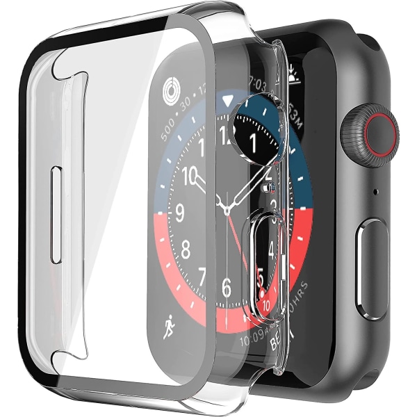 Hårt case med skärmskydd för Apple Watch Series 6/5/4 Transparent
