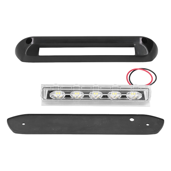 RV LED Markiselyslist Vanntett 10 Lampeperler Universal Utendørsbelysning for Bobil 12V/24V
