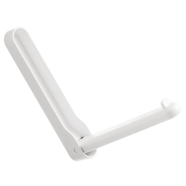 Foldable Clothes Hanger Wall Mount Retractable Drying Rack for Fabric Space Saving Punch Free Balcony Laundry White