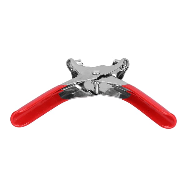 Eyelet Plier Setter Chrome-plated Plastic Dipped Handle 6in Red with 100 Rivets