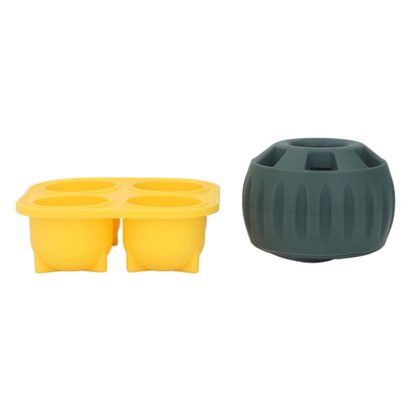 2st Valpgodisbricka Form Tvättbar Gummi Säker Långvarig Återanvändbar Hundfyllbar Godisbricka för liten hund Gul Kvadratgrön Rund