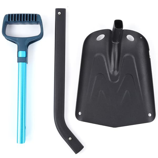 Aluminum Alloy Outdoor Multi-function Long Handle Folding Snow Mud Shovel for Climbing Camping Tool