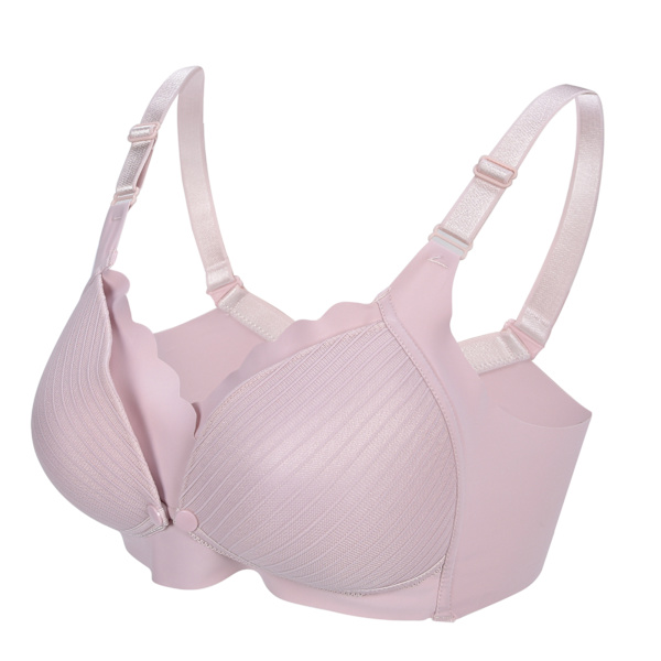 Trådløs amme-bh med frontlukking for gravide kvinner amme-bh Gravid-bh: Cameo Brown 42/95