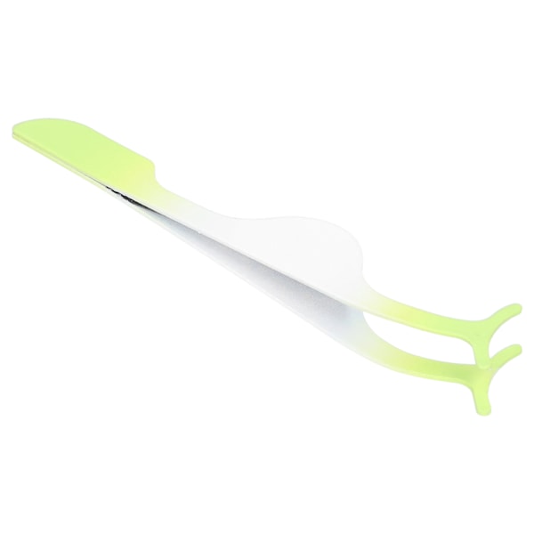 Rostfritt stål lösögonfransar Applikator Bärbar lösögonfransar Pincett Clip Makeup ToolGradient Green