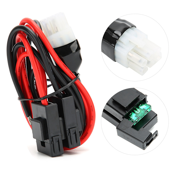 1m/3.3ft Autoradion Virtakaapeli Lyhyet Aallot Sopii Yaesu FT-857D FT-897D