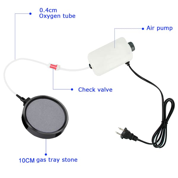 Aquarium Bubble Disk / Luftspridare för akvarium Koi-damm 10,7 CM Damm Pump Hydroponics Dekor