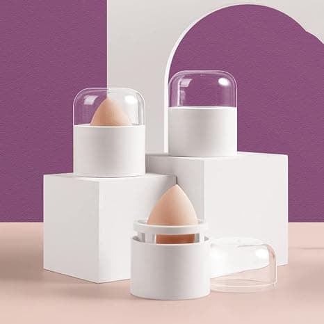 Makeupsvampeetui kosmetisk puffboldbeholder beauty blender holder