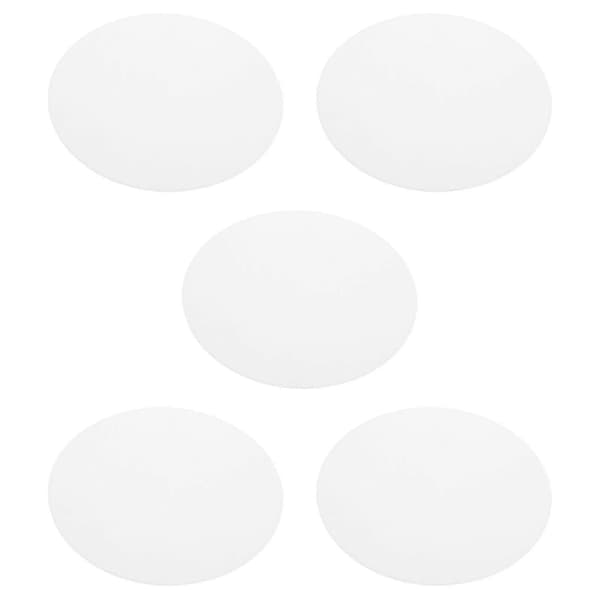 10 stk. 2,17 tommer LED-loftlampe diffusorplader akryl antirefleks skærm til spotlight soveværelse White 5.50X5.50X0.05CM