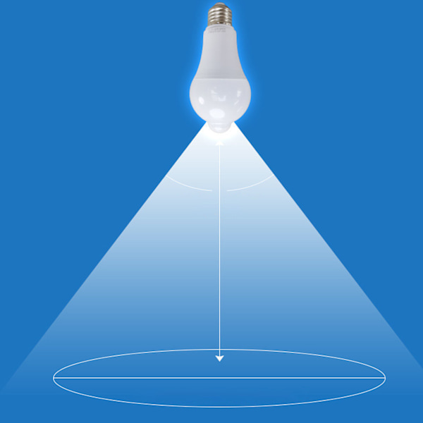 LED rörelsesensor glödlampa E27 gängad bajonett 9W infraröd Smart Body rörelsesensor glödlampa för hall