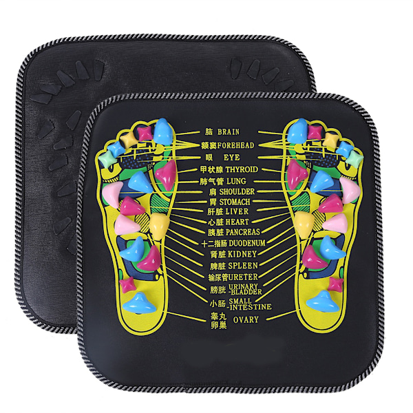 Zoneterapi Walk Stone Road Fodmassage Sort
