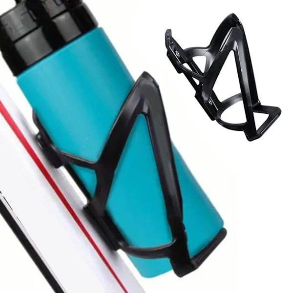 Cykel Vandflaskeholder Sort PC Plast Elastisk Robust Mountainbikes Vandflaskeholder