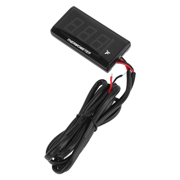 Motorsykkel Vanntemperaturmåler Ultratynn LCD-skjerm ABS-hus Vanntempmåler for modifisering DC12V Blå