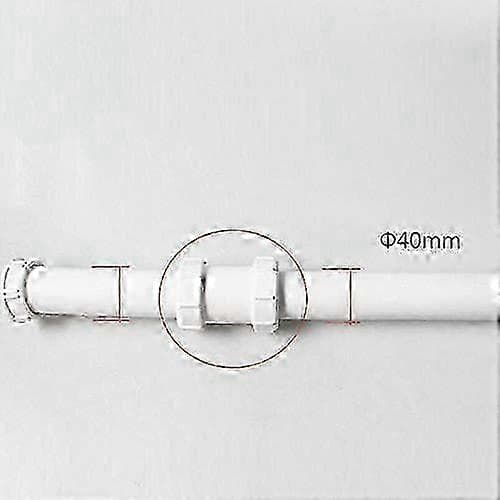 40 mm rett PVC-kompresjonskobling for 1/2\" badekaravløpsrør (1-pakning)