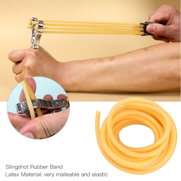 1/3/5M 3050 Naturlatex Slingshots Slangband for jaktskyting (3 meter)