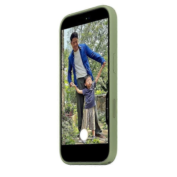For iPhone 17-deksel kompatibelt med MagSafe flytende silikon bakdeksel Light Moss