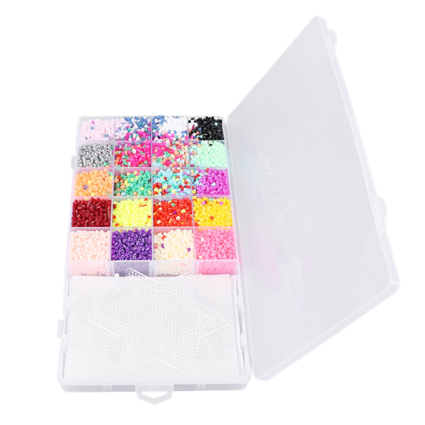 20 färger Bead Fuse Kit 2,6 mm Pedagogisk blandade färger DIY Bead Fuse Art Hantverksleksak för barn