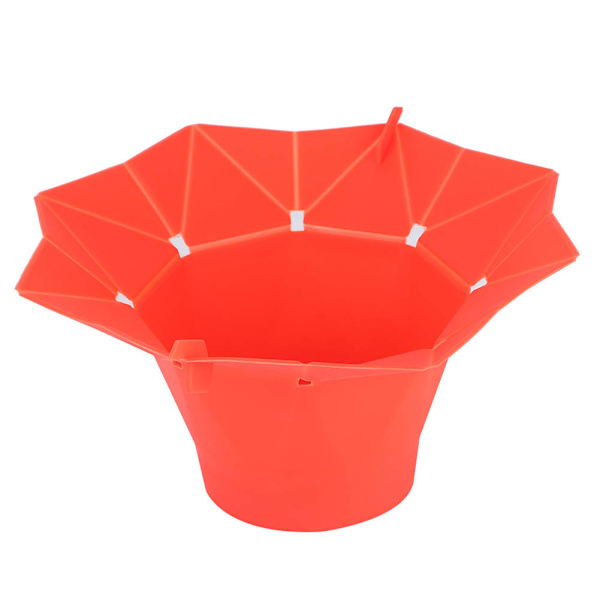 Foldable Microwave Popcorn Bowl DIY Silicone Popcorn Maker Machine Home Kitchen Tool Red