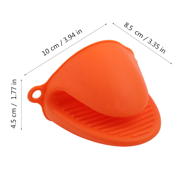 1 ST. Värmebeständig Anti-Slip Matlagningshandske Mikrovågsugn Köksbakverktyg Orange