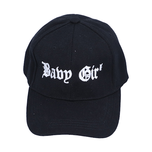 Broderet babyhue Justerbar Baseballhat til småbørn Baby Fritidshat til alder 15 (sort C)