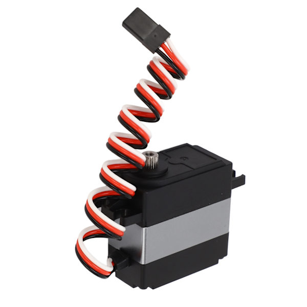 Svart Silver 35KG RC Car Servo 200° Gränsvinkel Aluminium Plast Shell RC Servo för ZD Racing MX 07 1/7