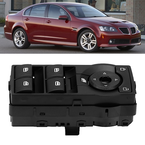 Huvudströmbrytare för elfönsterhissar 92247215 Passar till Pontiac G8 GT GXP 4D Sedan 2008-2009