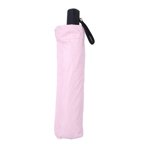 Lady Woman 3 hopfällbara solregnparaply Bärbara Anti UV Automatiska Parasoller Utomhus Rosa