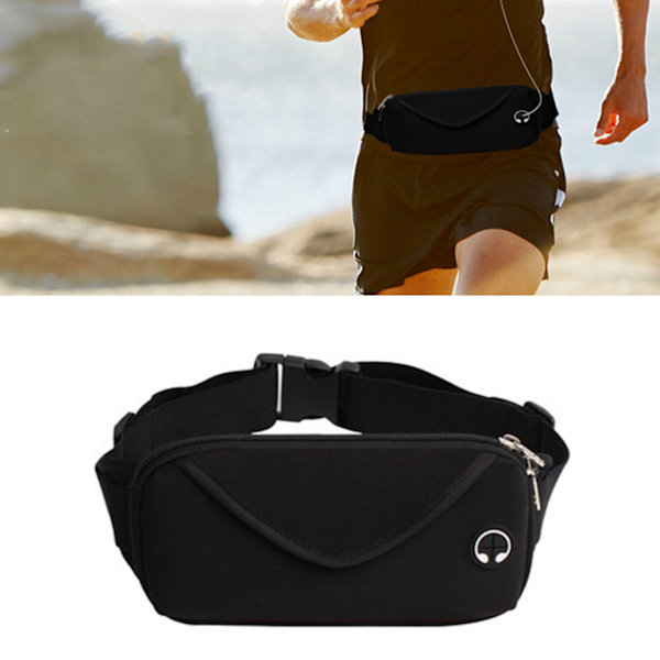 Fanny Pack Vanntett multifunksjonell justerbar bærbar sportsveske for kvinner og menn for reiser, løping og sykling