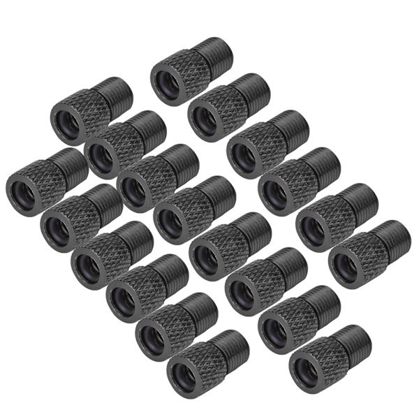 20 stk Silikonventil Adapter Ventiler Caps for Sykkel Dekk Støvdeksel Landeveissykler Tilbehør Svart