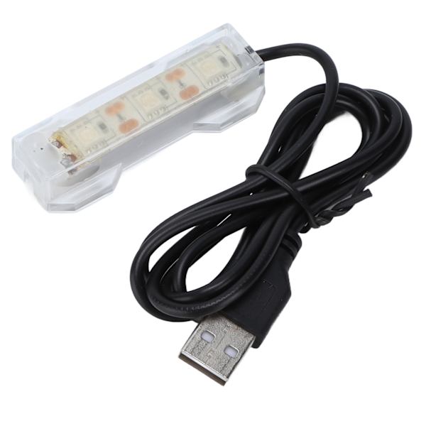 Akvariebelysning USB Opladning Plast Fiskekum LED-lys til Vandplanter LandskabBlå