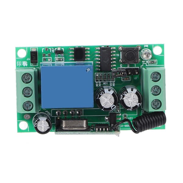 Mini Relé Trådløs Bryter DC 24V 1CH 10A Universal Læringskode Mottaker for Lys