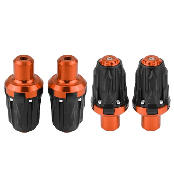 1 Par 10mm Motorcykel Udstødningsramme Sliders Anti Crash Pad Faldende Beskytter Orange