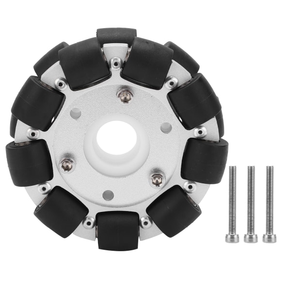 100 mm dubbel aluminium rundstrålande hjullastning 30 kg för plattformsrobotsats 14054