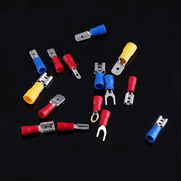 280 stk elektriske assorterede isolerede tråd Crimp terminaler Connector Case Kit Set