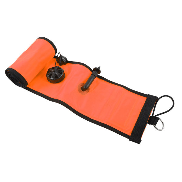 120x15 cm Dykkeoverflatebøye Høy synlighet Oppblåsbar Overflatebøye Signalrør Oransje Rød