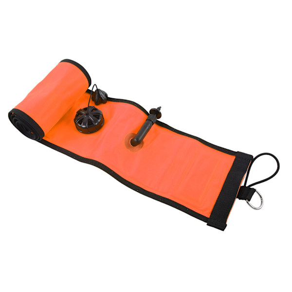 120x15 cm Dykning Ytmarkeringsboj Hög synlighet Uppblåsbar Ytmarkör Signalrör Orange Röd