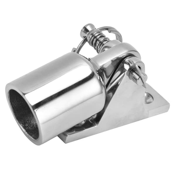 Bimini Topmonteringsbeslag 316 Rustfrit Stål Dækshængsel Rør Øje Endelåg Hardware 22mm