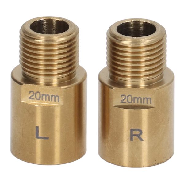1 pari Polkupyörän Poljinpidennys Teräs 20mm Kulta Extended Pedal Spacer 9/16 tuuman kierteisille polkimille Pyörä