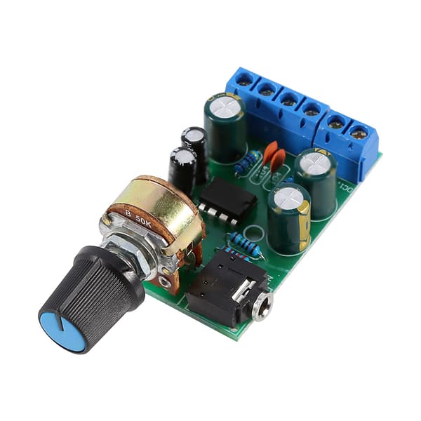 DC1.8-12V TDA2822M Amplifier 2 Channels Stereo 3.5mm AUX Audio Amp Board Module