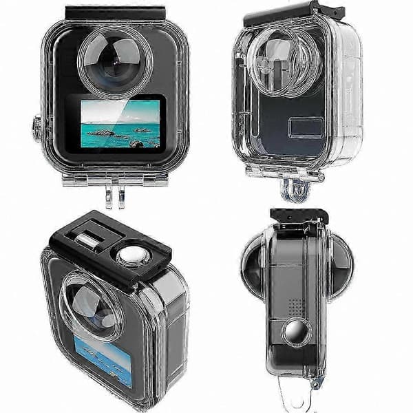 Vanntett etui til GoPro Max 2, dykkehus, fallsikker beskyttelse