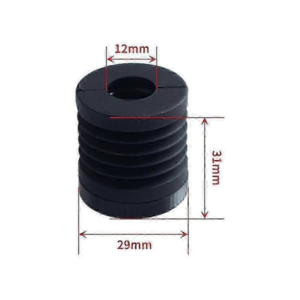 kompatibel med Creality K1 Max antivibrationsfødder universel gummifod skridsikker støddæmper 3D-printerdele Black