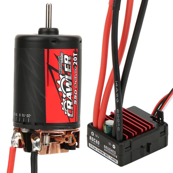 SURPASS 5-sporers 550 0,50 Wire 20T Børstet Motor + BCD80A ESC RC Tilbehør