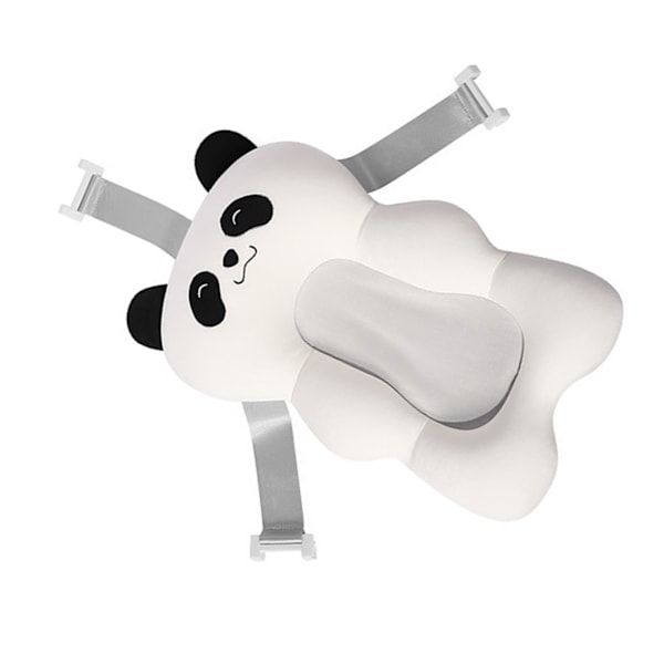 Upphängningsdyna för babybad Nyfödd spädbarnssäker halkfri kudde Universal tvätttillbehör Vit panda