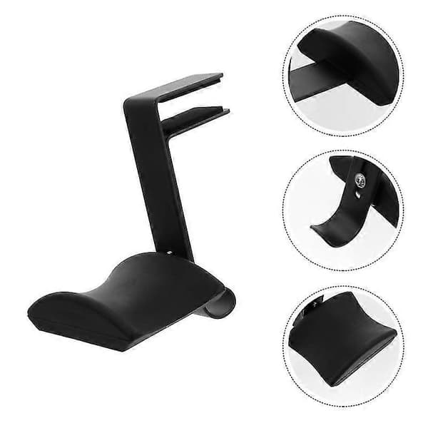 Hodetelefonstativ Displaystativ Hodesettholder Plassbesparende bordklemme Black