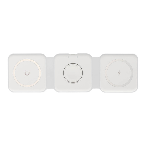 Foldbar 3 i 1 magnetisk trådløs hurtiglader til iPhone