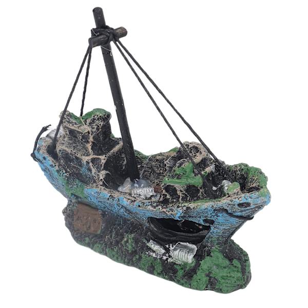 Akvarium Sea Rover Ornament Høj Simulering Fisk Gemmer Grotte Syntetisk Harpiks til Hjem Akvarium